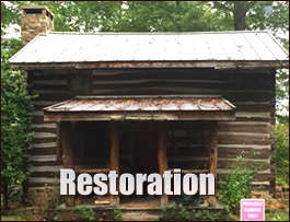 Historic Log Cabin Restoration  Sophia, North Carolina